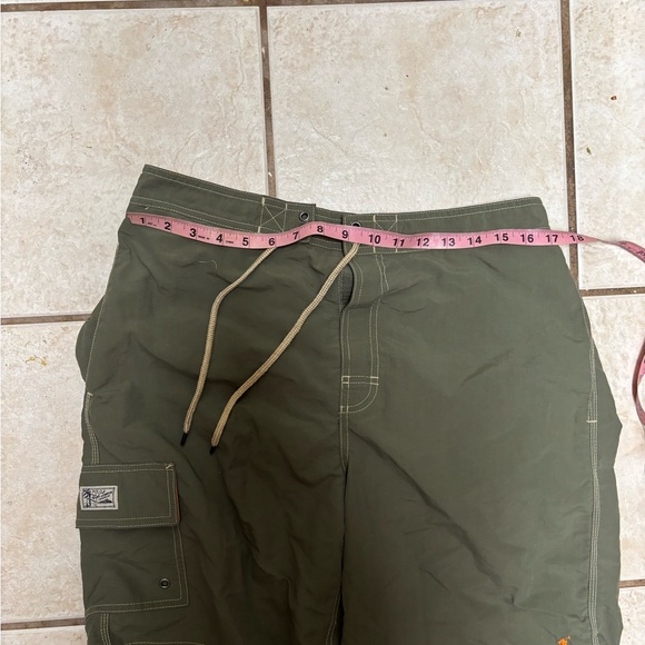 Polo Ralph Lauren Mens Olive Green Swim Trunks Board Shorts medium - Picture 3 of 4